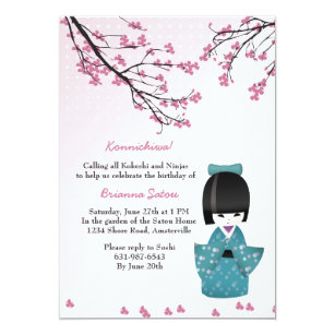 Japanese Party Invitations 6