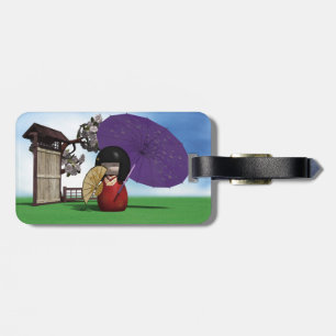 Kokeshi Doll Luggage Tag