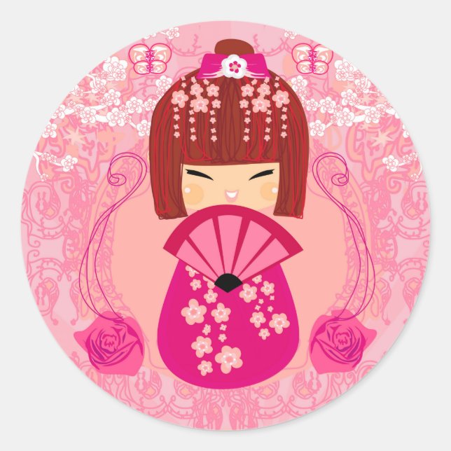Kokeshi doll Sticker (Front)