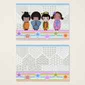 kokeshi dolls (Front & Back)