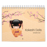 Kokeshi Dolls Ep Calendar at Zazzle