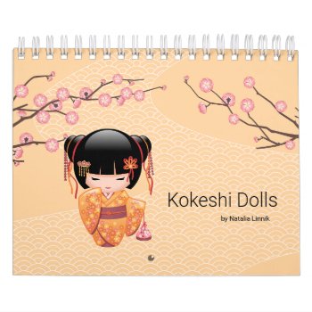 Kokeshi Dolls Ep Calendar by Chibibi at Zazzle