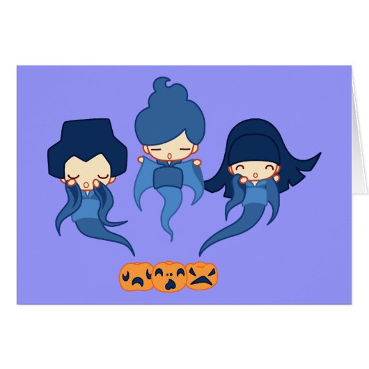 Kokeshi ghosts cards (Front Horizontal)