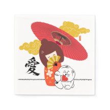 KOKESHI LOVE  Chow dog heart 
