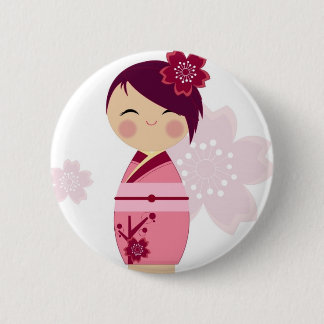 Kokeshi Pinback Button