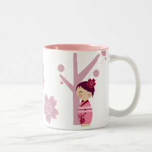 Kokeshi Sakura Mug
