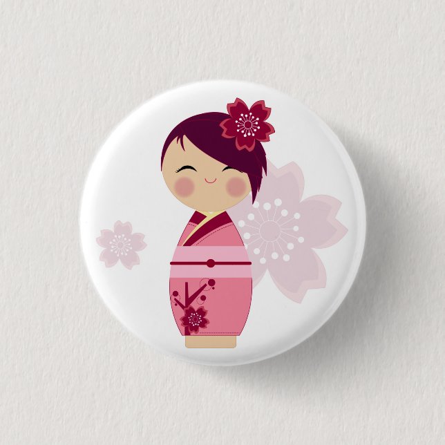 Kokeshi Sakura Pin (Front)