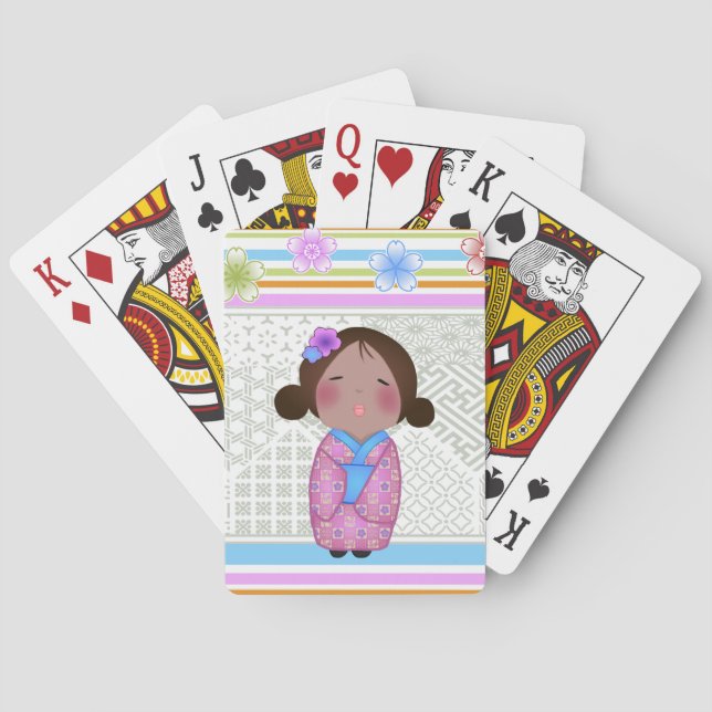 kokeshi sakura poker cards (Back)