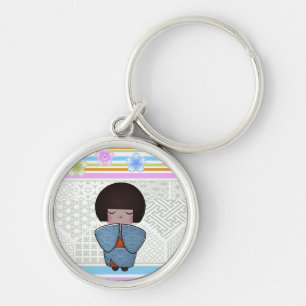 kokeshi seigai keychain
