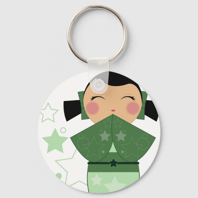 Kokeshi Star Keychain (Front)