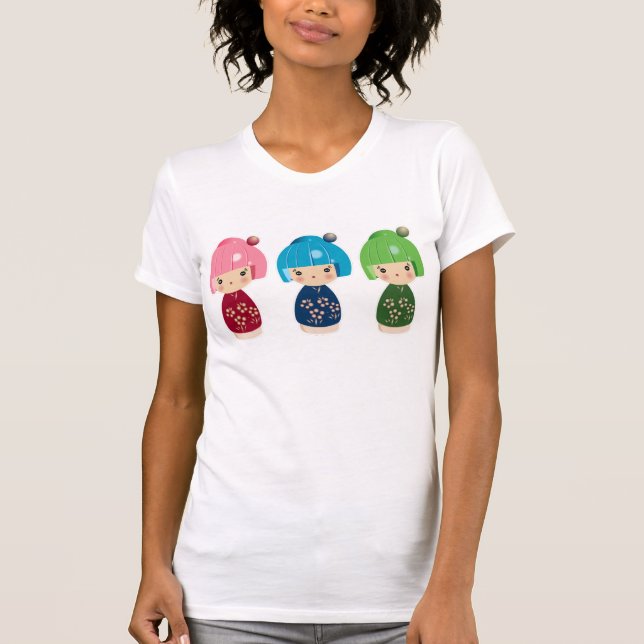 Kokeshi Triplets T-Shirt (Front)