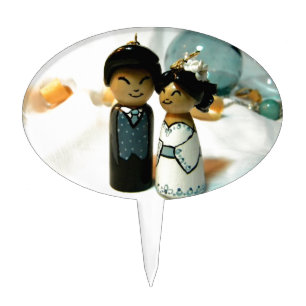 Kokeshi Wedding II Cake Topper