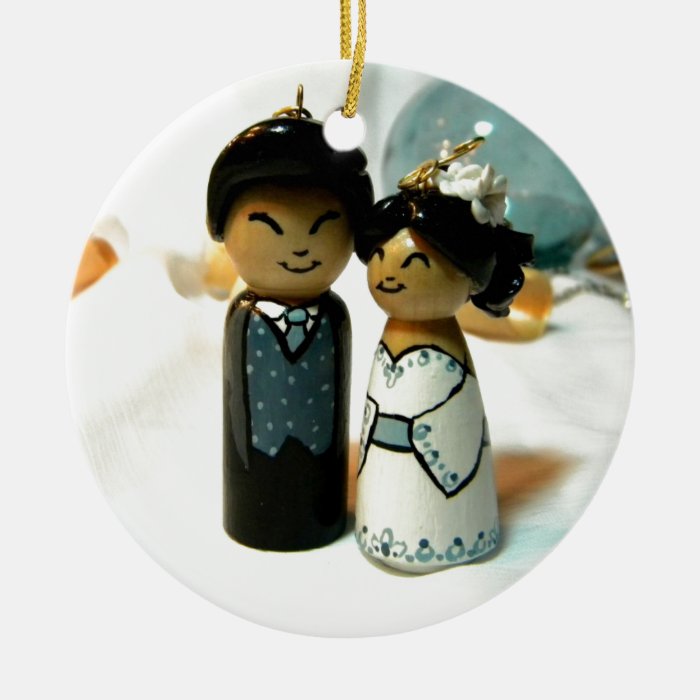 Kokeshi Wedding II Ornament