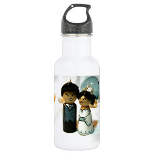 Kokeshi Wedding II Water Bottle