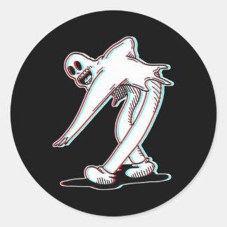 Koko The Clown Ghost Glitch Dancing Classic Round Sticker