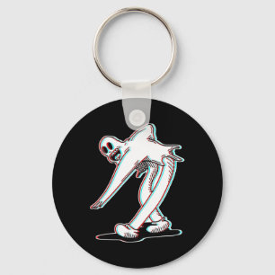 Koko The Clown Ghost Glitch Dancing Keychain