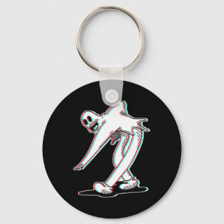Koko The Clown Ghost Glitch Dancing Keychain