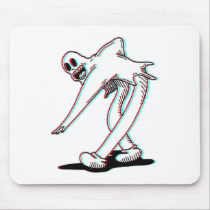 Koko The Clown Ghost Glitch Dancing Mouse Pad