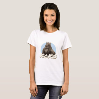 Koko The Gorilla Wearing Crown T-Shirt