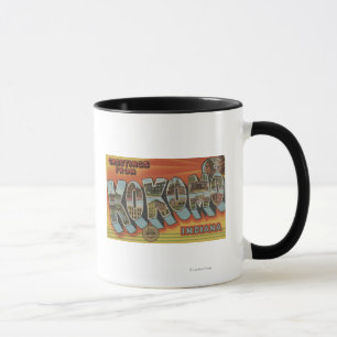 Kokomo, Indiana - Large Letter Scenes Mug