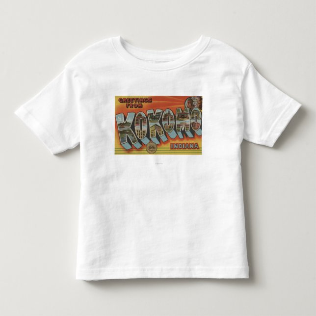 Kokomo, Indiana - Large Letter Scenes Toddler T-shirt (Front)