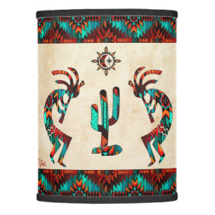 Kokopelli And Cactus Lamp Shade