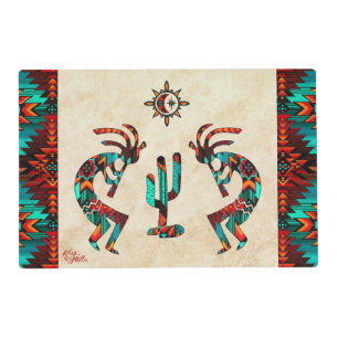 Kokopelli And Cactus Placemat