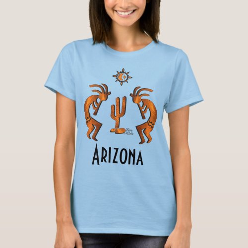 Kokopelli And Cactus T_Shirt