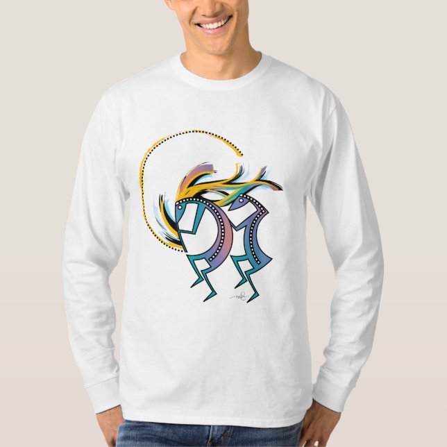 Kokopelli and Kokopelli Mana T-Shirt (Front)