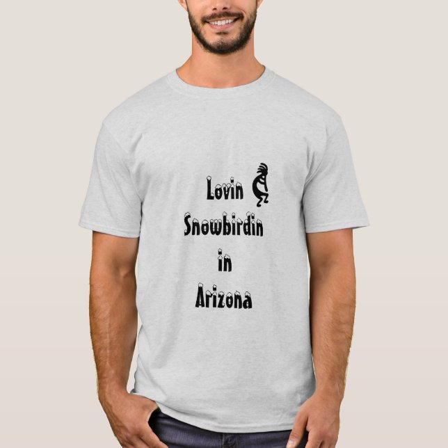 Kokopelli Arizona Snowbird T-Shirt (Front)