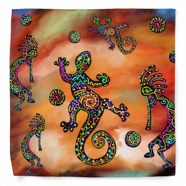 Kokopelli  Art Bandana (Front)