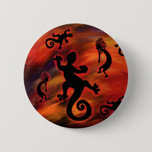 Kokopelli Art Button (Front)