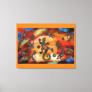 Kokopelli Art Canvas Print