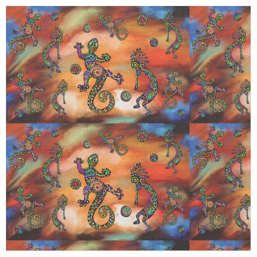 Kokopelli Art Fabric