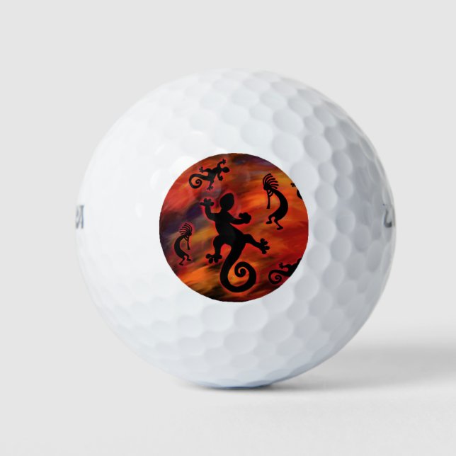 Kokopelli Art Golf Balls (Front)