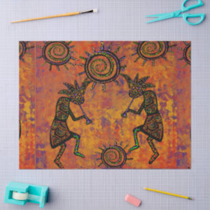 Kokopelli Art Kitchen Towel Tissue Paper