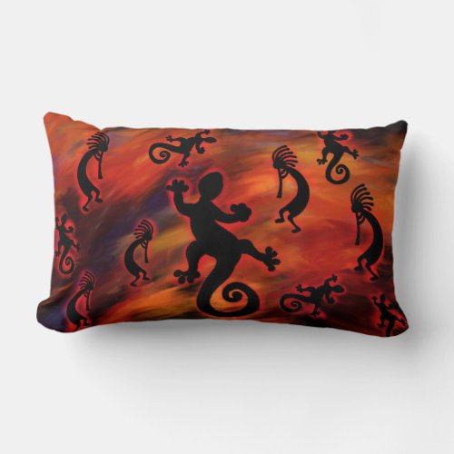 KOKOPELLI ART LUMBAR PILLOW