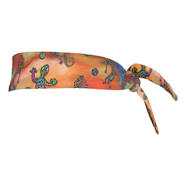 Kokopelli Art Tie Headband (Rotate 90)