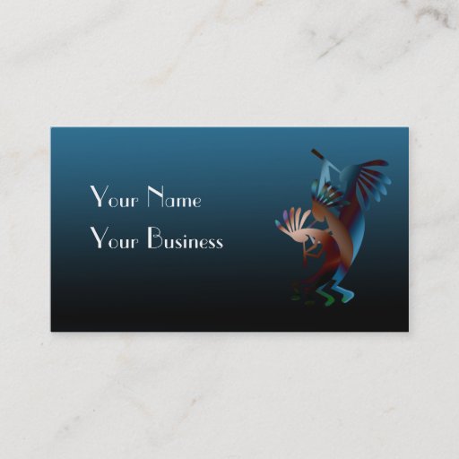 Customizable Kokopelli Gets Down Business Card