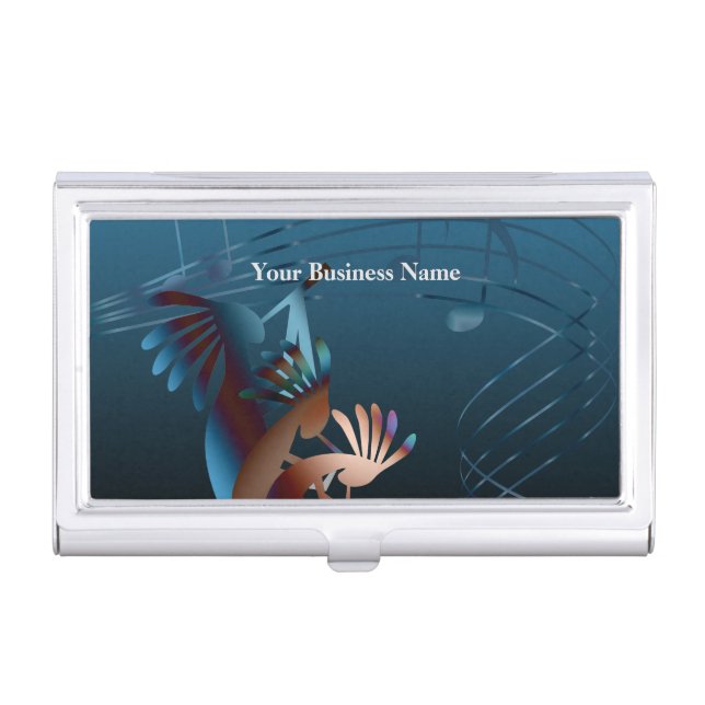 Kokopelli Blues Music Business Card Case (Front)