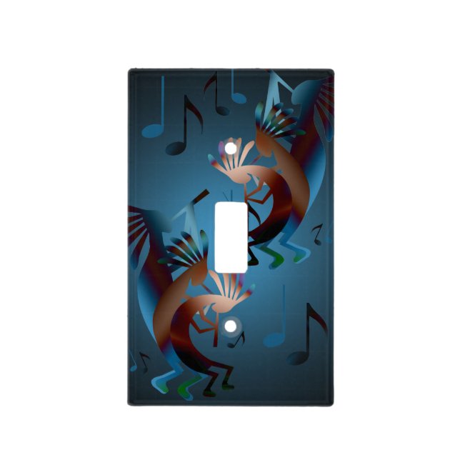 Kokopelli Blues Music Light Switch Cpver Cover (Front)