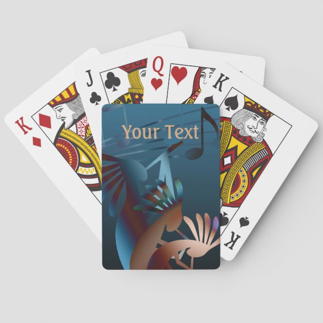 Kokopelli Blues Music Poker Cards (Back)