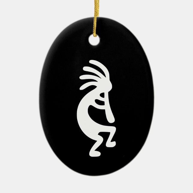 Kokopelli Ceramic Ornament (Front)
