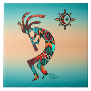 Kokopelli Ceramic Tile
