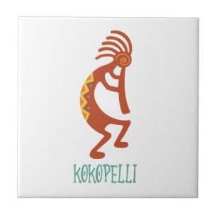 Kokopelli Ceramic Tile