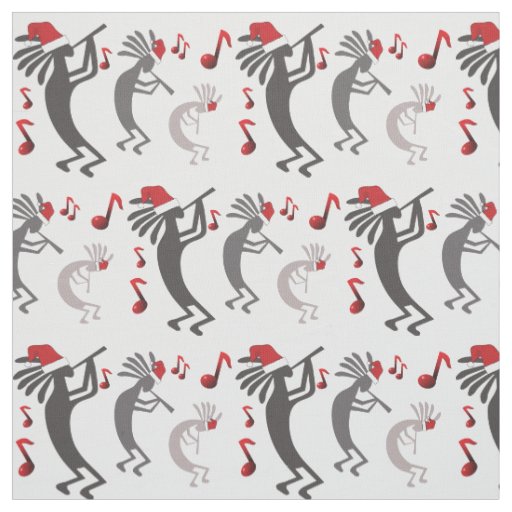 Kokopelli Christmas Fabric