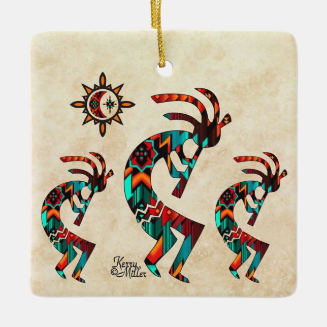 Kokopelli Christmas Ornament (Front)