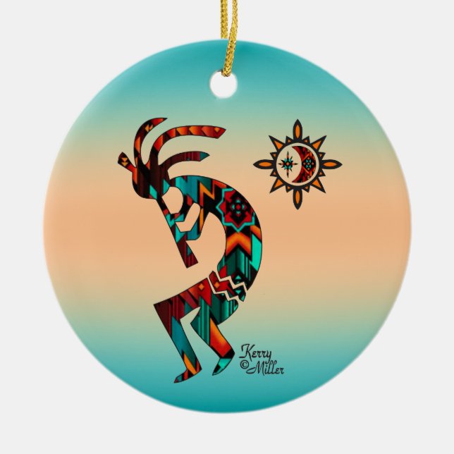Kokopelli Christmas Ornament (Front)