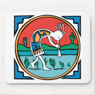Kokopelli Color Mouse Pad