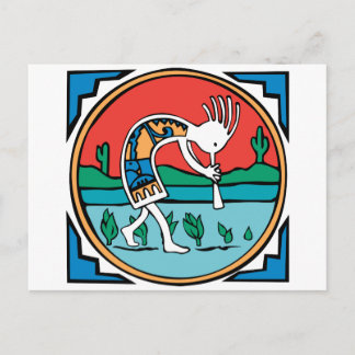 Kokopelli Color Postcard